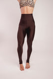 Legging Glossy Café