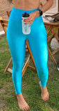 Legging Glossy Azul Celeste