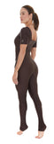 Long Jumpsuit Glossy Café