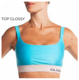 Top Glossy Azul Celeste