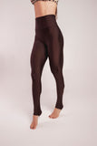 Legging Glossy Café